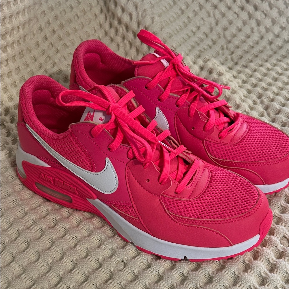 Nike Air Women's Hot Pink and White Sneakers